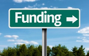 Creative sign with the text - Funding